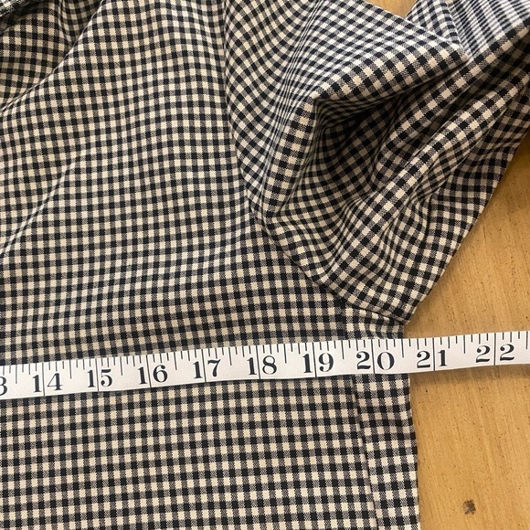 Zara Women’s winter shirt dress checker plaid collared black white midi new xl - Picture 12 of 16